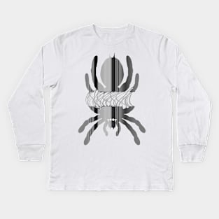 Tarantula Silhouette V97 (Vertical) Kids Long Sleeve T-Shirt